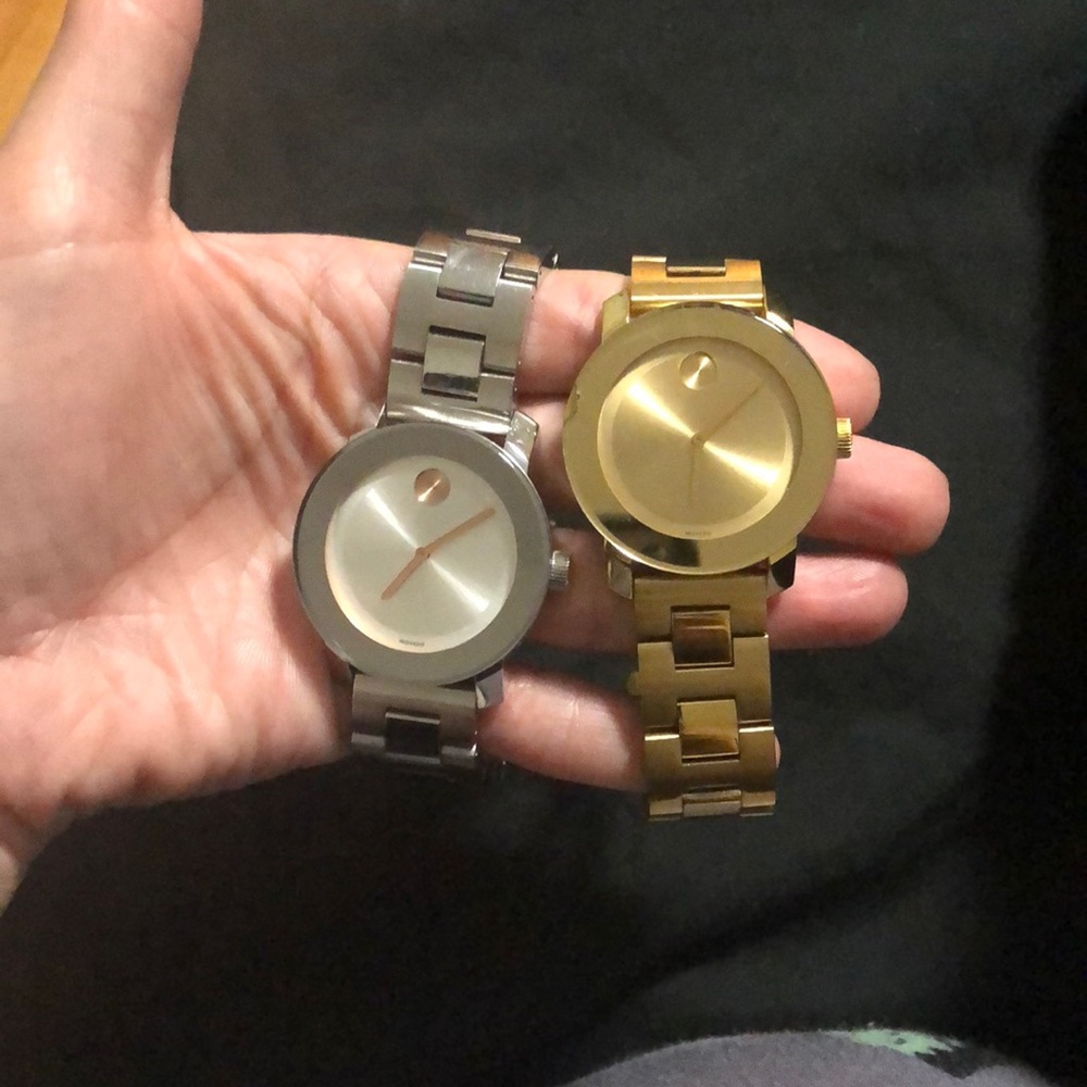 Movado gold and silver watch